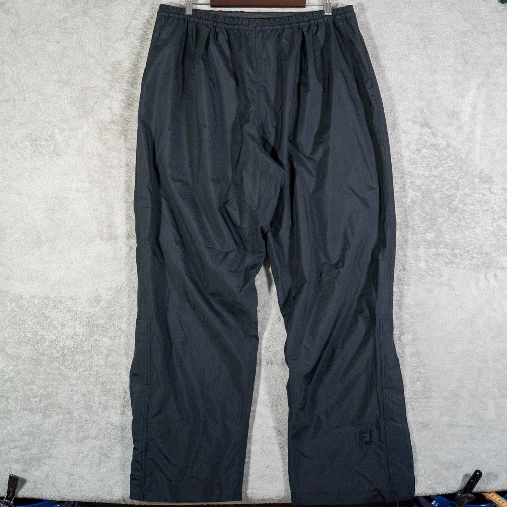 FootJoy DryJoys Golf‎ Rain Pants Mens XXL Black Waterproof Windproof